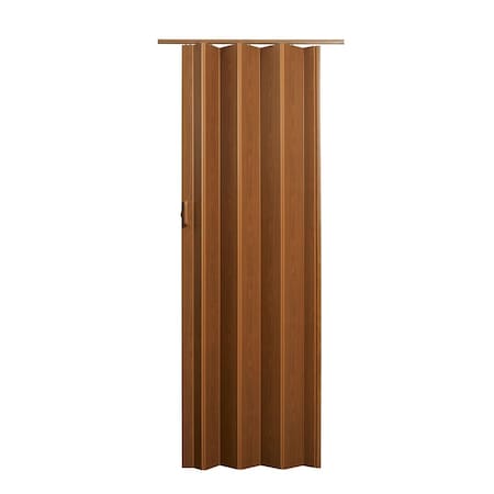 Perfectpatio 36 x 80 in. Encore Vinyl Accordion Door with Hardware, Fruitwood PE3038145